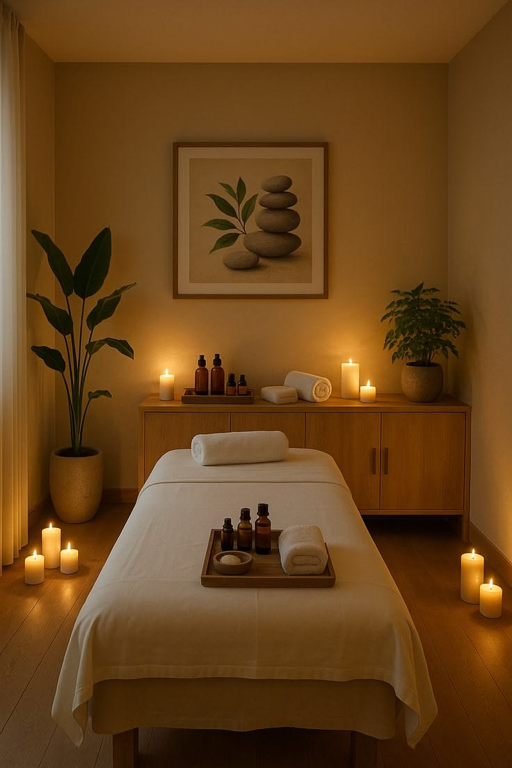 Guest relaxing during a massage at The Seven Sense Spa in Georgetown, Guyana